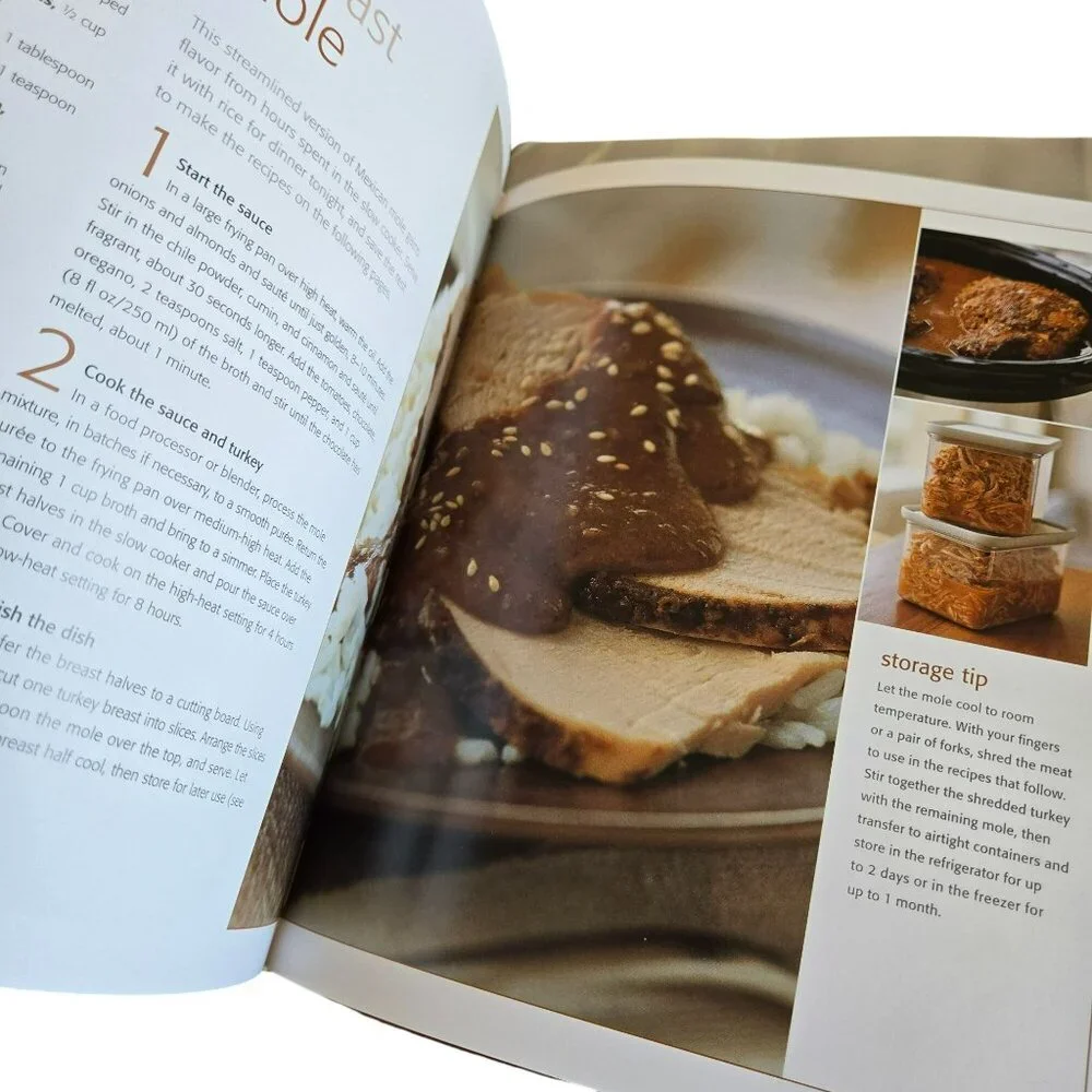 Set (2) Williams Sonoma Slow Cooker Cookbooks Brigit Binns Simple Easy Recipes